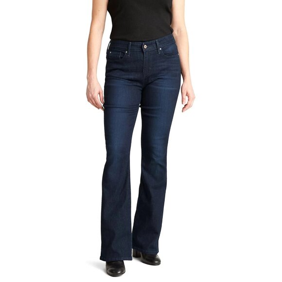 Signature Levi Strauss Jeans Womens W31xL32 Blue Mid Rise Bootcut Stretch Denim - Picture 1 of 9